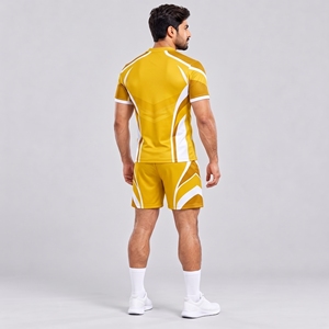 Nuevo Conjunto de Tela Deportiva Anti-Estiramiento para Uniformes de Rugby, Béisbol y Fútbol Americano, Transpirable, 100% Poliéster, con Logotipo Bordado - Product Image 6