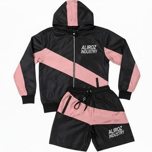 Nouvelle conception, survêtements coupe-vent légers de couleur unie, séchage rapide, nylon / polyester, survêtement coupe-vent de haute qualité - Product Image 1