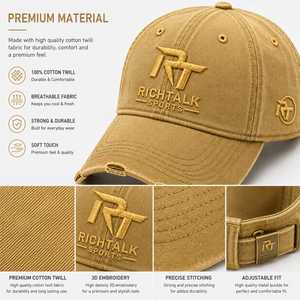 Gorra de Béisbol de Mezclilla Desgastada con Bordado Personalizado y Patrón de Letras, Estilo Vintage, Casual, Unisex - Product Image 6