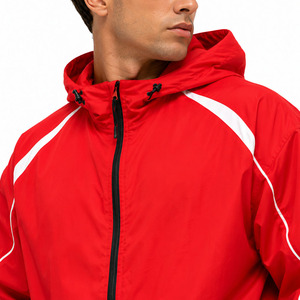Conjunto de Chaqueta Cortavientos Impermeable de Nailon para Hombre, con Estampado DTG Vintage, con Cierre, para Chándal - Product Image 5