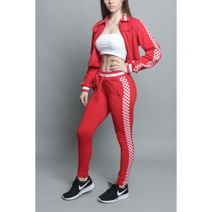 Ensemble de survêtement décontracté d'hiver pour femme, coupe-vent et respirant, avec sweat à capuche zippé et pantalon de jogging, vêtements de sport, fournisseur en gros - Product Image 4