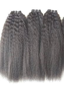 Extensions de cheveux texturés lisses et crépus, finition volumineuse, sans nœuds, lot de vente en gros, naturel, léger, écologique, en vrac - Product Image 1