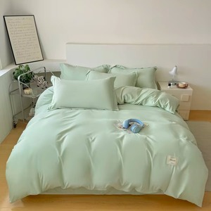 Ensemble de literie tissé à la main de haute qualité, 3 pièces, housse de couette en coton uni - Product Image 2