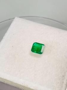 Émeraude naturelle zambienne octogonale 7,4*6,9 mm 1,13 carats, couleur verte premium, lustre excellent, qualité supérieure, pierre précieuse naturelle pour collectionneur - Product Image 5