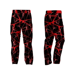 Custom Unisex Softball Uniform Set Crew Neck Zipper Fly Sublimated Jersey <b>Pants</b> Breathable Quick Dry Athletic Team Wear Short - Product Image 4