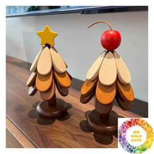 Soporte de Madera Creativo para Macetas con Diseño de Pétalos en Capas, para Protección Contra el Calor en la Mesa de Comedor y Servicio en el Hogar - Product Image 6