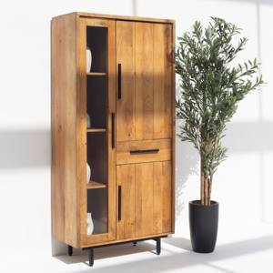 Vitrina Vandana Aureo Astra, Mueble de Almacenamiento Moderno de Madera Maciza con Diseño Minimalista - Product Image 3