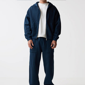 Nouveauté, survêtements pour hommes écologiques, respirants, coupe-vent, couleur unie, sur mesure, 100% coton - Product Image 4