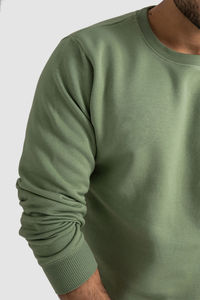 Sudadera con Capucha Verde para Hombre, Corte Holgado, Tejido de Felpa, Algodón, Informal, para Invierno, Diseño Personalizado - Product Image 4