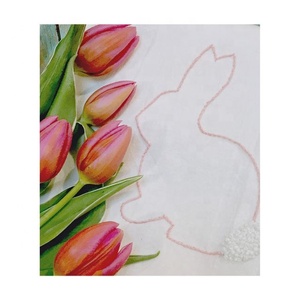 Tea Time Coffee Customized Pattern Adorable High Durable Embroidered 100% Organic Cotton Tailor Made 45*45 Golf <b>Kitchen</b> Towels - Product Image 6