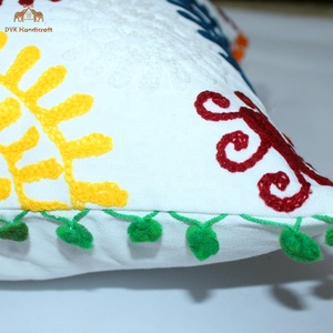 ปลอกหมอนอิง suzani หลากสีทำมือปลอกหมอนปักลายแนววินเทจพร้อมปลอกหมอน - Product Image 4