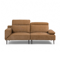 Canapé de loisirs multifonctionnel moderne Gerbrsi avec appui-tête et accoudoirs réglables, canapé-lit pivotant, design à pieds hauts pour salon