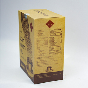 Caja marrón café al por mayor usando como café en polvo buena calidad embalaje personalizado uso con agua hirviendo embalaje en cartón - Product Image 5