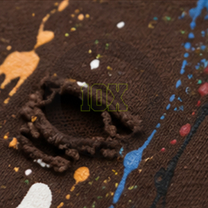 Sweat-shirt pour homme en coton mélangé, style streetwear surdimensionné, col rond, effet usé, avec strass - Product Image 4