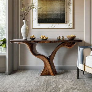 Mesa Consola Moderna de Madera Maciza Natural Hecha a Mano, Marca Luxali de Vietnam, Muebles para Sala de Estar - Product Image 3