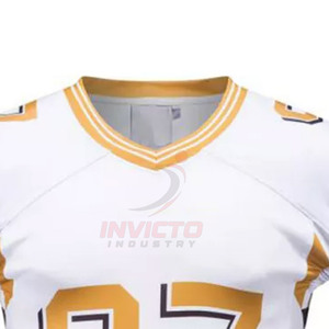 Maillot de football américain personnalisé avec design de couleur, tissu respirant, prix de gros - Product Image 4