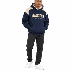 Customizable High Quality Men's Heavyweight 100% Cotton Fleece Pullover <b>Hoodie</b> Winter Solid Pattern Quick Dry Breathable - Product Image 1