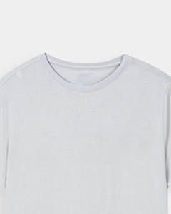 เสื้อยืดแขนสั้นสีเทาอ่อนสำหรับผู้ชาย ขายดี รับทำโลโก้ เสื้อยืดผ้าฝ้ายคอกลมเรียบๆ ผลิตในปากีสถาน - Product Image 4