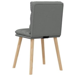 2 chaises de salle à manger en tissu gris foncé - Product Image 6