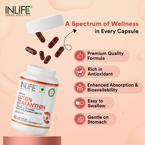INLIFE Lutéine, Zéaxanthine, Lycopène, Huile de graines de citrouille et d'algues en capsules, 60 unités, pour adultes, marque privée OEM, certifié GMP - Product Image 3