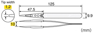 Pinces de précision antistatiques, pinces ESD, pinces ESD à pointe souple - Product Image 6