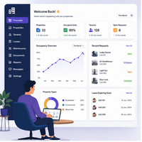 Software SaaS de Gestión Inteligente de Propiedades, Multi-idioma, Linux, MAC, Internet, Control de Inventario, Seguimiento de Alquileres, Automatización de Alquileres, Mantenimiento