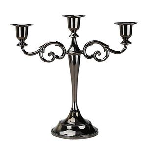 Candélabre en métal traditionnel, support de bougie décoratif classique pour centre de table de mariage, élément de décoration élégant pour la maison - Product Image 2