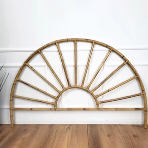 Tête de lit en rotin naturel pour lits queen et king size, prix direct usine - Product Image 1