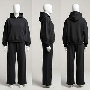 Conjunto Deportivo de Algodón 100% para Hombre, Sudadera con Capucha Oversize y Pantalones Holgados, Venta al Por Mayor, Personalizable - Product Image 4