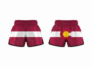 Shorts de Muay Thai personnalisés pour la sublimation, design sur mesure, pour la boxe, le combat, l'entraînement MMA, le kickboxing, taille haute, respirants - Product Image 3