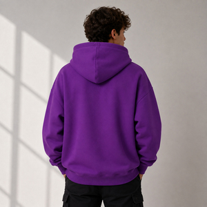 Sweat-shirts personnalisés pour hommes, surdimensionnés, grandes tailles, en molleton de coton épais, sweat-shirts lourds à épaules tombantes personnalisés - Product Image 6
