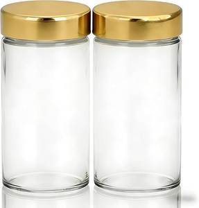 Multipurpose Glass <b>Jar</b> With Wooden Lid For Storing Food Spices Snacks Grains <b>Herbs</b> Sugar And Household Ingredients - Product Image 3