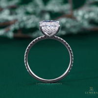 Anillo Solitario con Diamante Cultivado en Laboratorio, Corte Brillante, Chapado en Oro de 18K, Calidad VVS-VS, Certificado IGI, para Boda y Compromiso