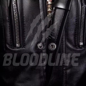 Men's Black PU <b>Leather</b> <b>Jacket</b> Stand Collar Slim Fit Moto Biker Style Zipper Closure <b>Long</b> Length Autumn Wear - Product Image 6