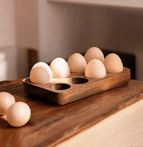 Plateau à œufs blanc et marron de haute qualité pour la maison et la cuisine, idéal pour le comptoir de cuisine et la table - Product Image 5