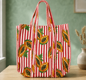 Sac fourre-tout matelassé à pois nautiques, cadeau de mariage, organiseur de cosmétiques, chic, bleu, en coton écologique - Product Image 5