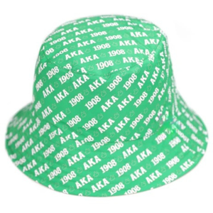 Sombrero de Pescador Personalizado con Estampado Verde, Diseño con Texto Impreso, Sombrero de Sol Informal de Algodón, Unisex, para Verano, Playa, Viajes, Moda - Product Image 1