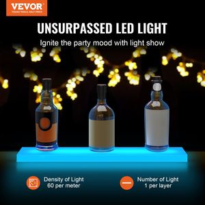 24\" 1-Step White LED Lighted Liquor Bottle <b>Display</b> Bar Shelf RF and App Controlled <b>Wall</b> & <b>Display</b> Shelves - Product Image 2