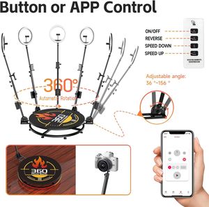 360 Photo Booth Machine with Flight Case,APP Remote Control Automatic Slow Motion 360 Spin <b>Camera</b> Booth (23in) - Product Image 2