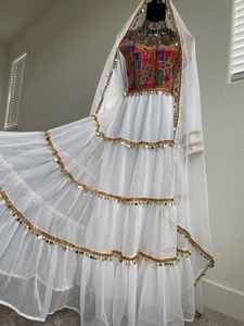 ชุดแต่งงานแบบอัฟกันทำมือขายส่ง คุณภาพดีที่สุด ผ้าฝ้ายอัฟกันคูชี พร้อมงานปัก - Product Image 6