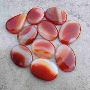 Cabochons en onyx naturel Sard, taille marquise, dos plat, vente en gros, MOQ 15 pièces, pierres précieuses calibrées, certifiées par un tiers - Product Image 6