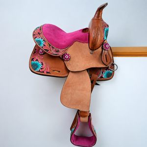 Silla de Montar de Cuero Occidental de Primera Calidad |   Conjunto de Silla de Montar a Caballo de Alta Calidad, Tallada Completamente a Mano |   Equipo Ecuestre Duradero al Mejor Precio - Product Image 1