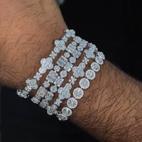 Gelang Hip Hop Berlian Moissanite Kualitas Terbaik Perhiasan Premium Untuk Pria Wanita Tersedia Dengan Harga Pasar Terbaik