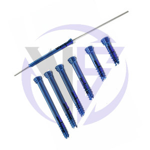 Kit de vis orthopédiques en titane Herbert 3,5 mm (14/40 mm) avec tournevis bleu, instruments chirurgicaux OEM - Product Image 2