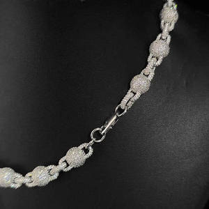 Pulsera de Lujo para Mujer con Diamantes Cultivados en Laboratorio de Oro Sólido Premium, Diseño de Bola Redonda, Cierre de Langosta Duradero, Certificación IGI - Product Image 2