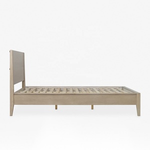 เตียงไม้โอ๊คเนื้อแข็งสไตล์มินิมอลกรอบขนาดควีนไซส์แบบไม่ต้องใช้เครื่องมือเฟอร์นิเจอร์เตียงไม้จากเวียดนาม - Product Image 5