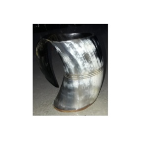 Taza de cuerno de vikingo hecha a mano, producto de alta calidad, uso doméstico y restaurante - Product Image 2