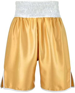 Hot Selling Custom Designed Breathable Men's Muay Thai Boxing Shorts with Front Logo 100% Polyester & Silk for Martial <b>Arts</b> - Product Image 2
