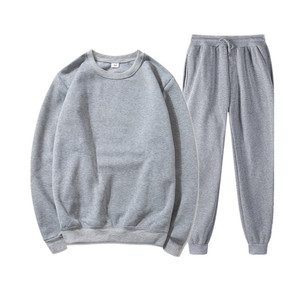 China Bangladesh Factory Price OEM Customized Logo Embroidery Mens Printed Crew Neck Winter Casual Plus Size Mens Sportswear Set - Product Image 3