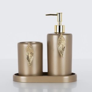 Juego de Accesorios de Baño Decorativos de Resina Personalizados de Cinco Piezas, Estilo Moderno y Lujoso, Artesanía Hs Husnain, la Mejor Calidad para Uso Doméstico y Hotelero - Product Image 3